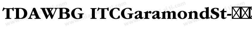 TDAWBG ITCGaramondSt字体转换